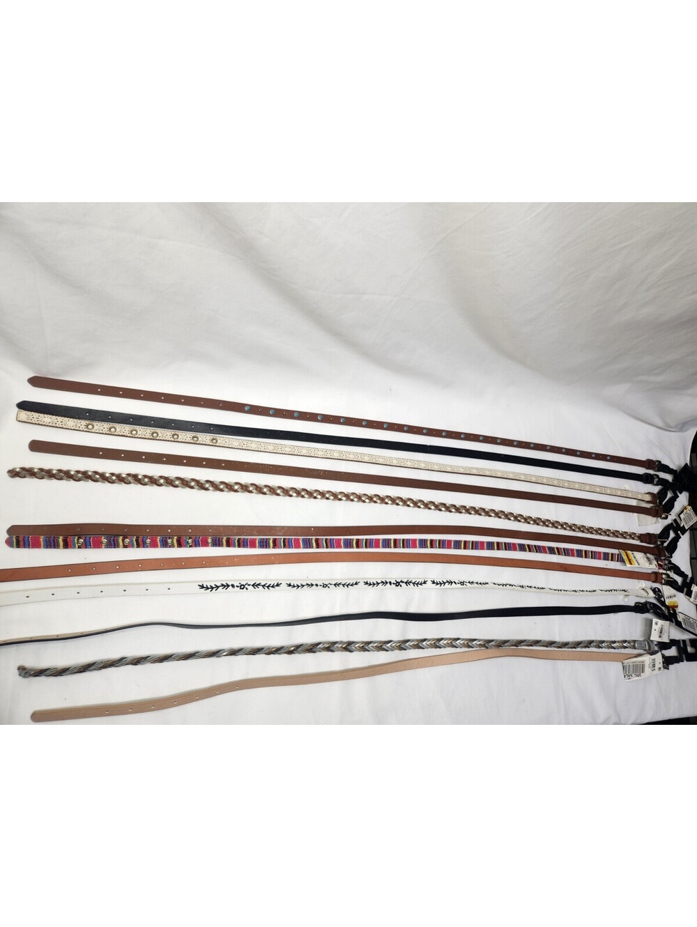INC INTERNATIONAL CONCEPTS Womens Assorted Skinny Belt Size Large **Lot of 12**